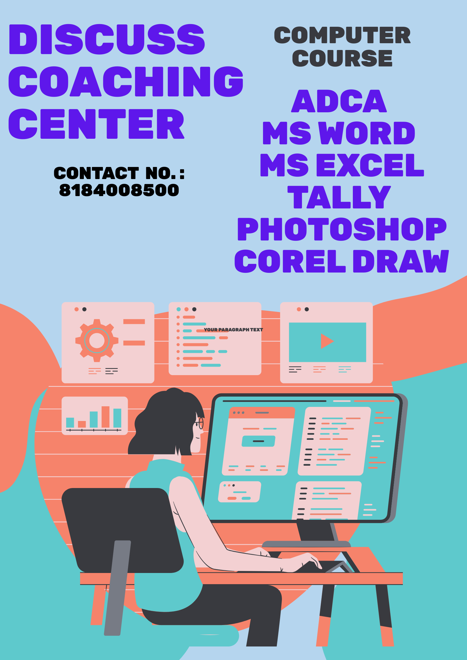 Best computer coaching in gurgaon| 8184008500 |Discuss Coaching